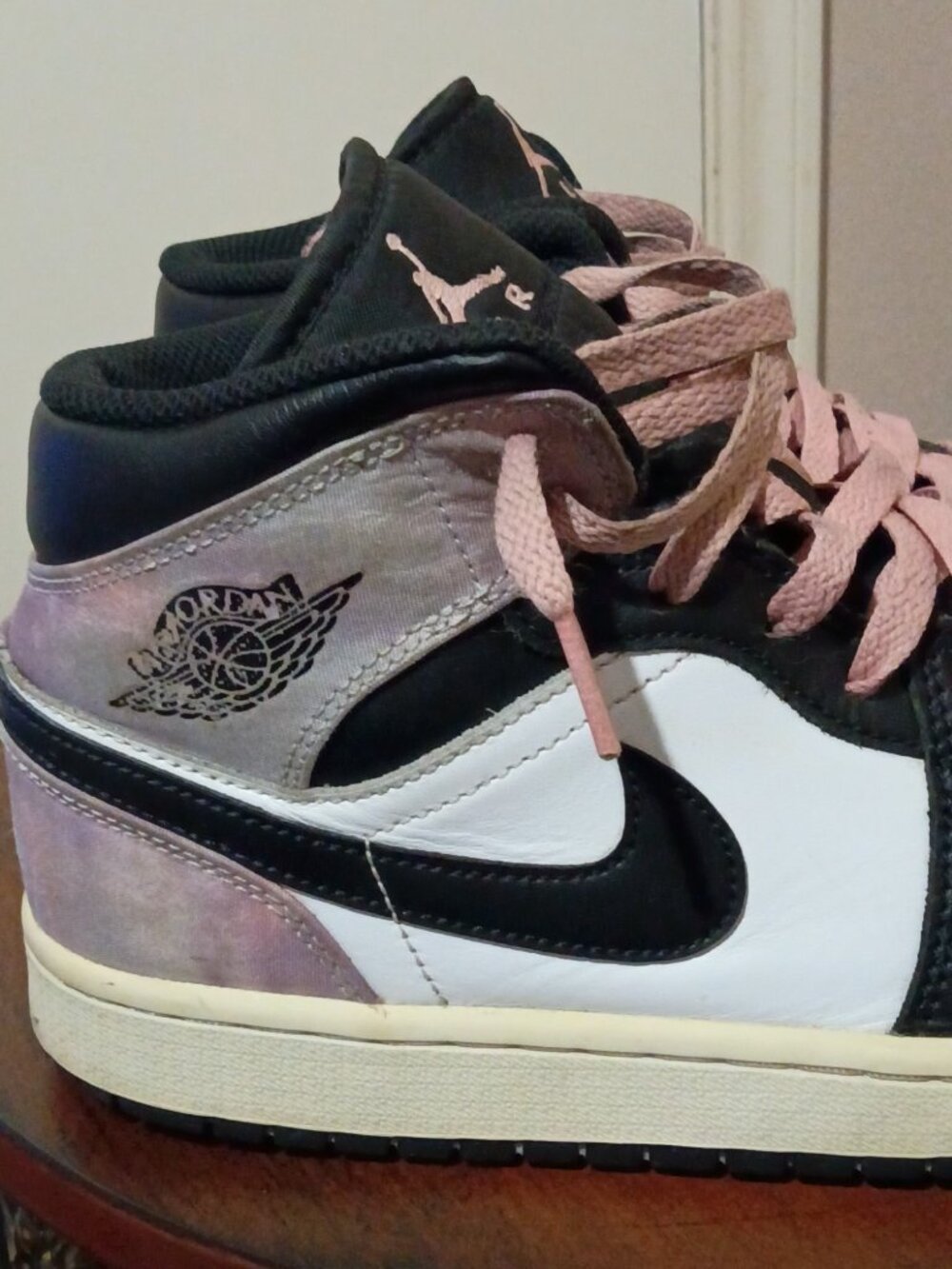 Size 8.5- Nike Air Jordan 1 Mid Sec ”Zen Master “ Men’s Leather Basketball Shoes - Picture 10 of 13